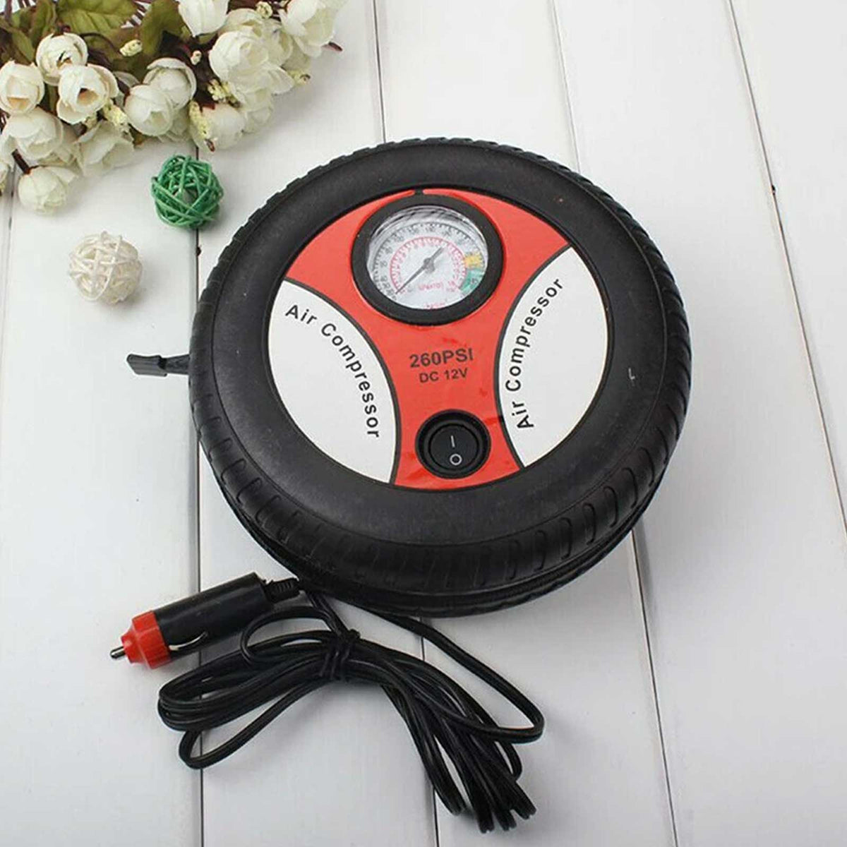 Car Maintenance & Repair Tool Portable Tire Inflator Air Compressor Pump Compact Mini Car Inflator For Home And Vehicle Use