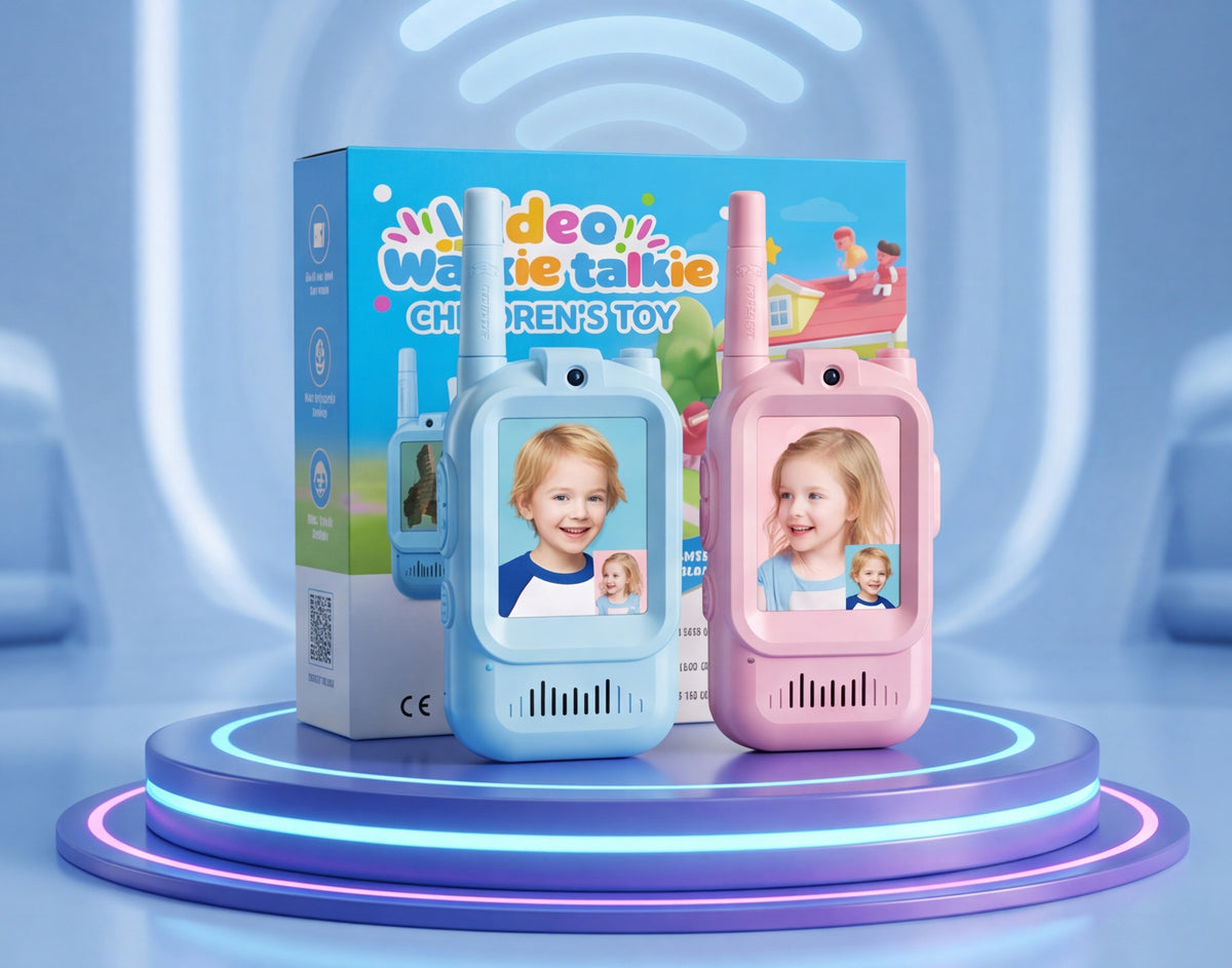 Kids Video Walkie Talkie – 2PCS Rechargeable Communication Toy
