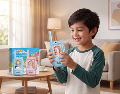 Kids Video Walkie Talkie – 2PCS Rechargeable Communication Toy