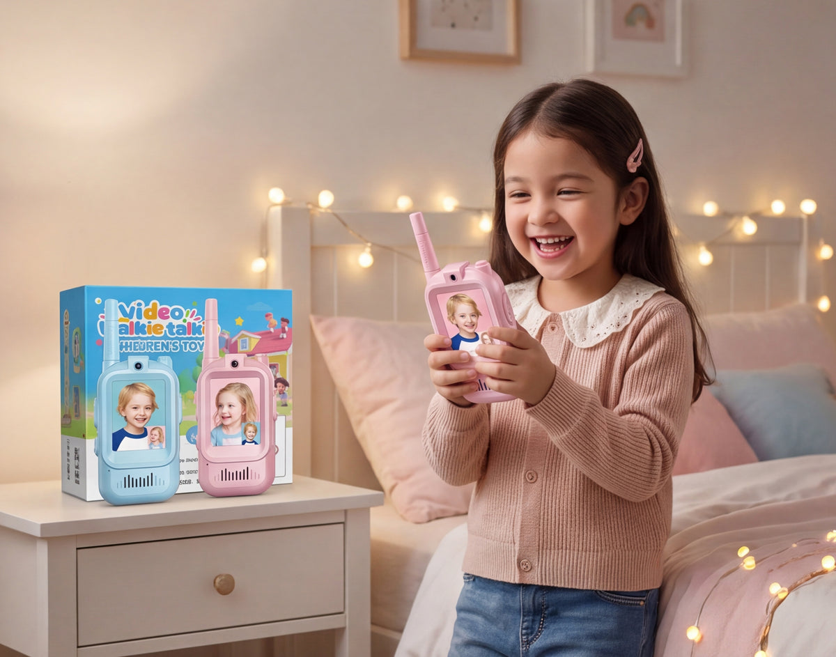 Kids Video Walkie Talkie – 2PCS Rechargeable Communication Toy