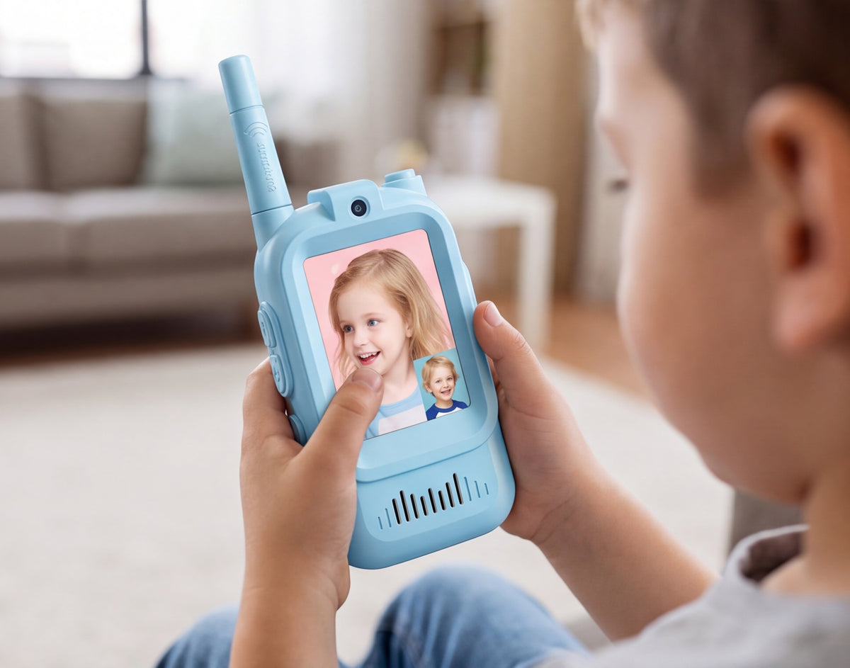 Kids Video Walkie Talkie – 2PCS Rechargeable Communication Toy