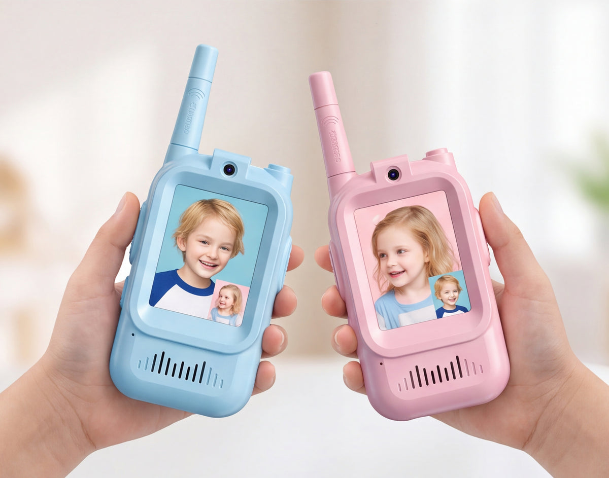 Kids Video Walkie Talkie – 2PCS Rechargeable Communication Toy