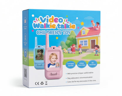 Kids Video Walkie Talkie – 2PCS Rechargeable Communication Toy