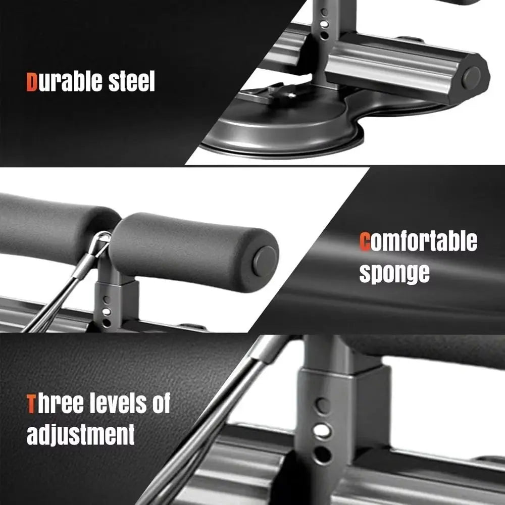 Modifiable Height Ab Toner Equipment Highlighting Rubber Suction Cups For Secure Floor Workouts