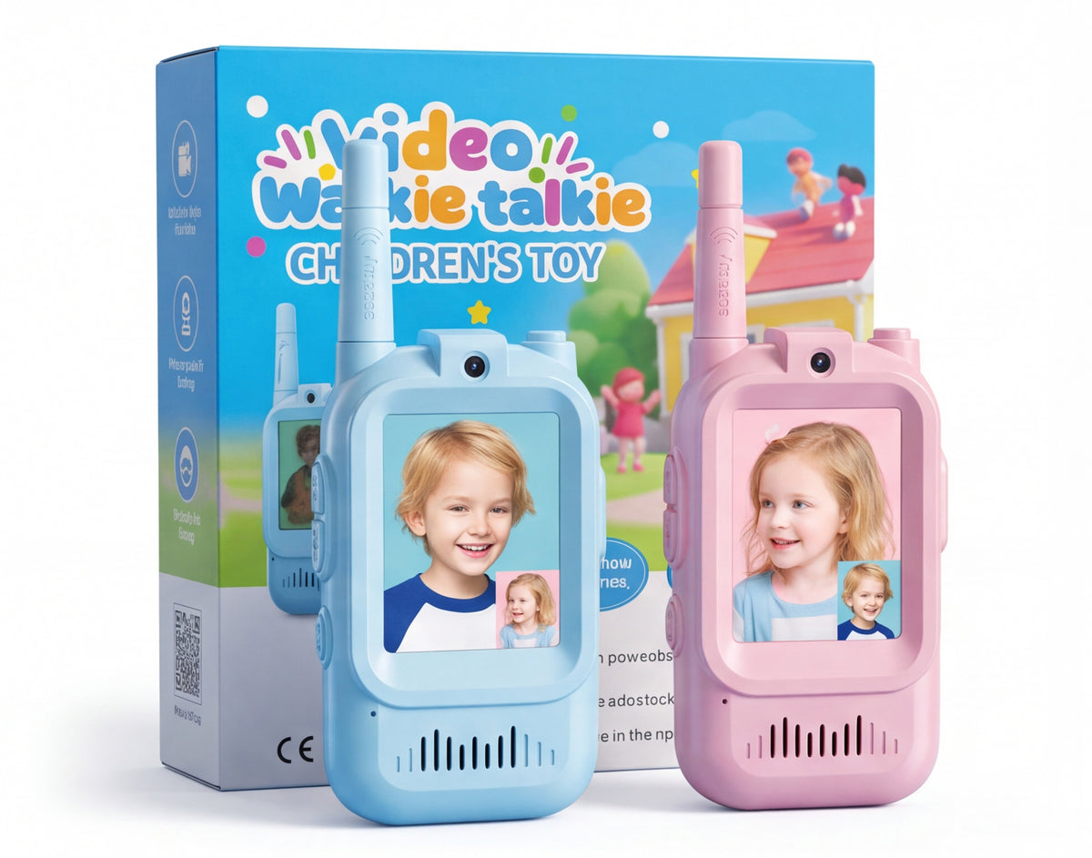 Kids Video Walkie Talkie – 2PCS Rechargeable Communication Toy