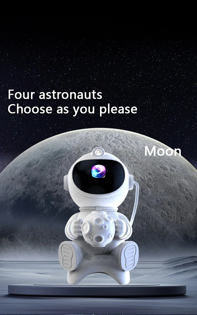 Astronaut LED Star Projector Night Light Galaxy Projectors Bluetooth Speaker for Bedroom Room Decor Kids Gift Starry Sky Lamp