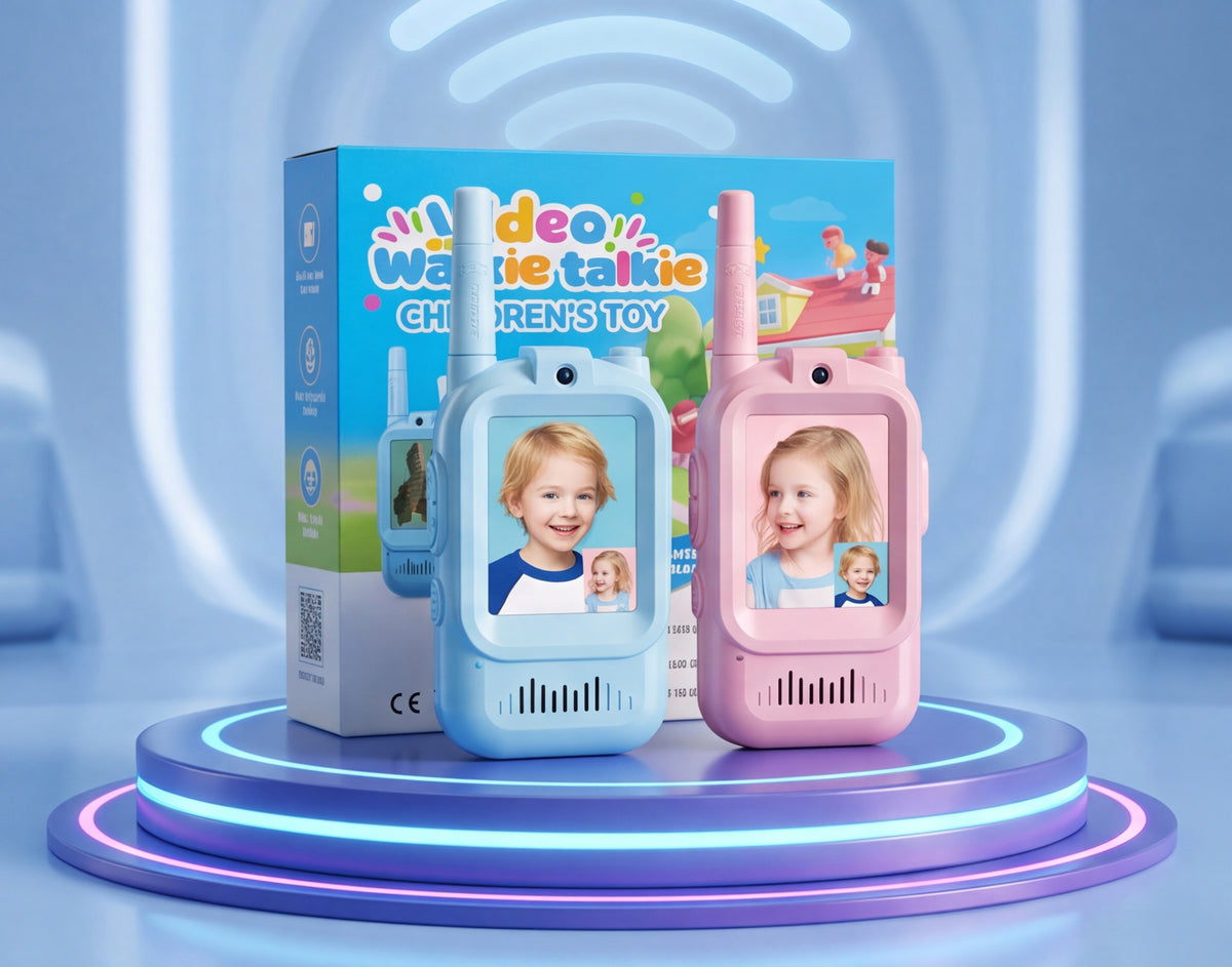 Kids Video Walkie Talkie – 2PCS Rechargeable Communication Toy