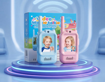 Kids Video Walkie Talkie – 2PCS Rechargeable Communication Toy
