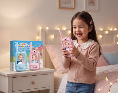 Kids Video Walkie Talkie – 2PCS Rechargeable Communication Toy
