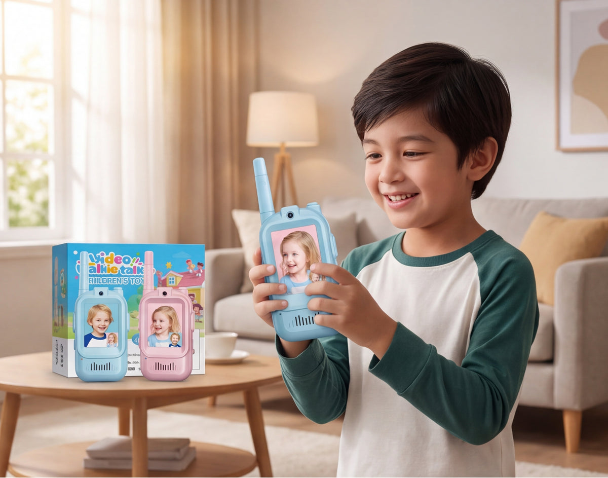 Kids Video Walkie Talkie – 2PCS Rechargeable Communication Toy