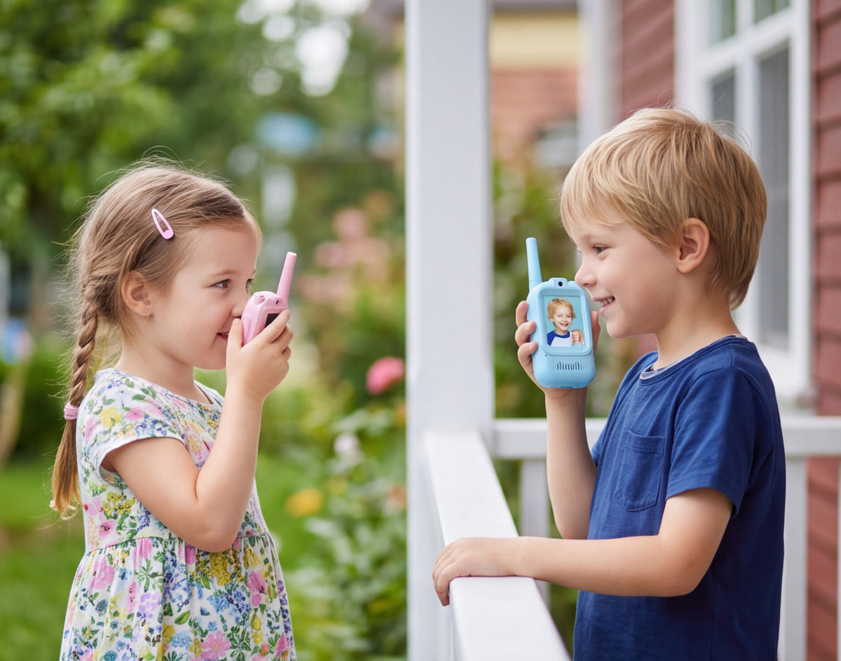 Kids Video Walkie Talkie – 2PCS Rechargeable Communication Toy