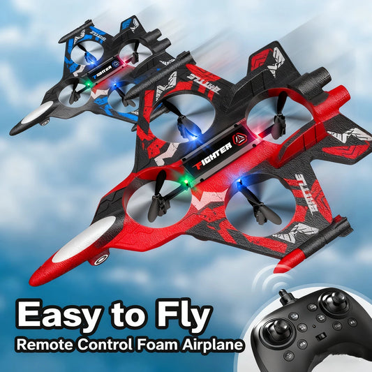 EPP Foam Remote Control Foam Fighter Gravity Sensing Rechargeable Four Motor Helicopter 2.4G Stunt with Light