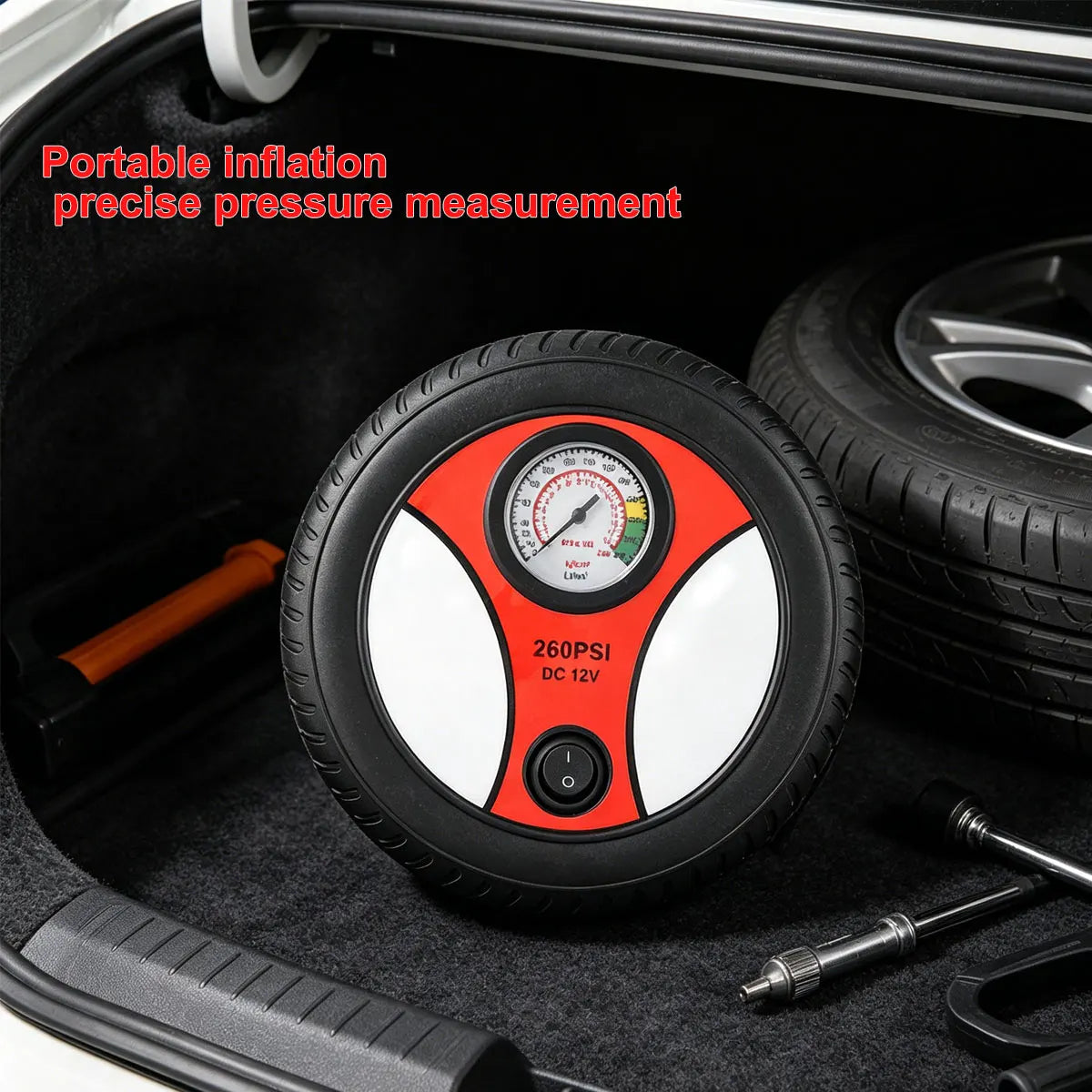 Car Maintenance & Repair Tool Portable Tire Inflator Air Compressor Pump Compact Mini Car Inflator For Home And Vehicle Use