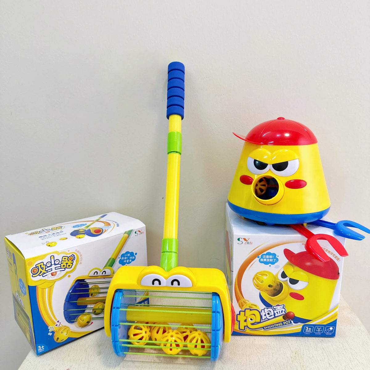 Electric Launch Cleaner Creative Learning Montessori Educational Bell Emitter Dust Collector Parent-Child Interactive Toy