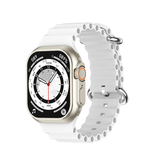 V200 New Fashion Ultra 2.2 Large Screen Ip68 Waterproof Sport Smart Watch With Wearfit Pro App Grey