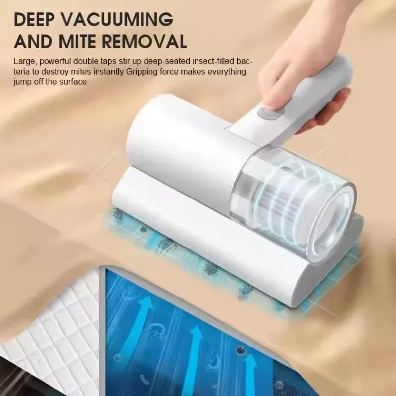 Household Mattress Vacuum Cleaner Electric Mite Removal Cordless Handheld Vacuum Uv Sterilization Bed Remover Mite Remover