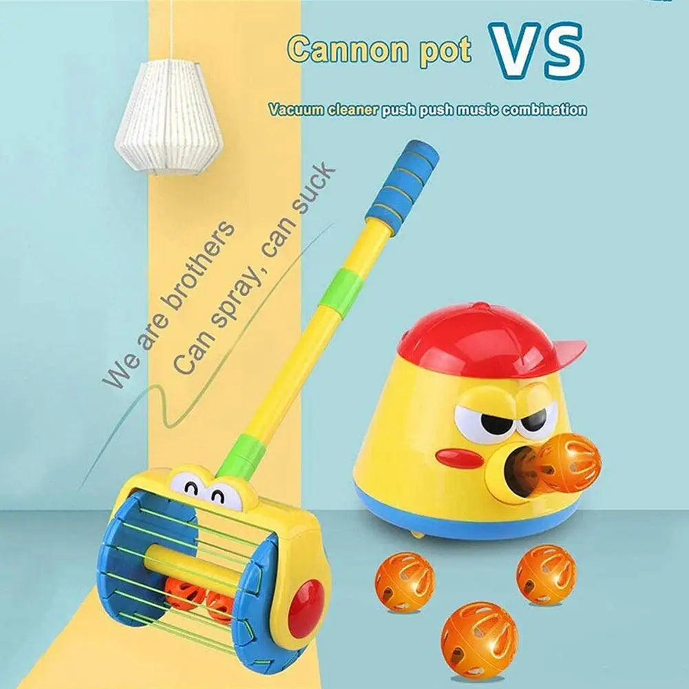 Electric Launch Cleaner Creative Learning Montessori Educational Bell Emitter Dust Collector Parent-Child Interactive Toy