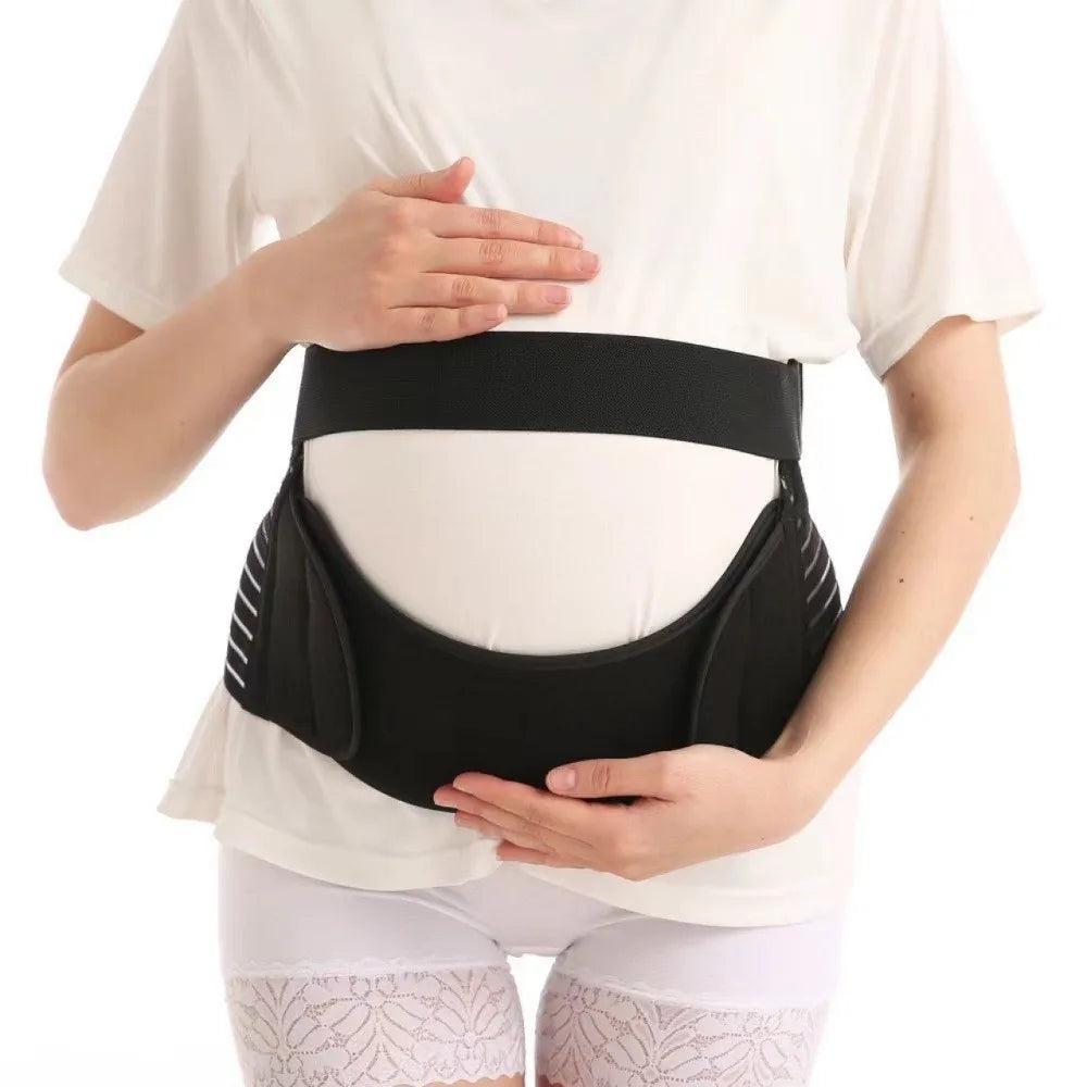 Adjustable Pregnant Women Belts Comfortable Breathable Maternity Belly Band Soft Elastic Abdominal Support Brace