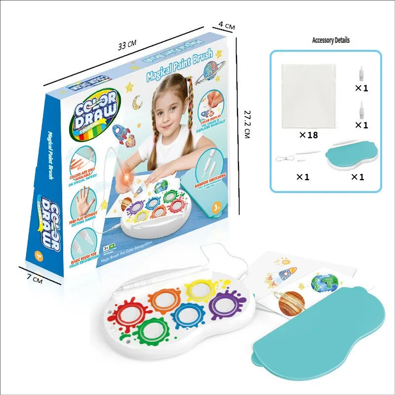 Phantom Magic Brush Children's Educational Display Color Drawing Graffiti Crow Seal Set Kids Early Learning Magical Drawing Toy