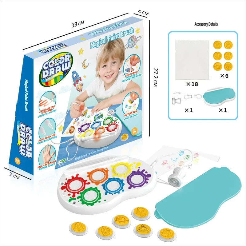 Phantom Magic Brush Children's Educational Display Color Drawing Graffiti Crow Seal Set Kids Early Learning Magical Drawing Toy