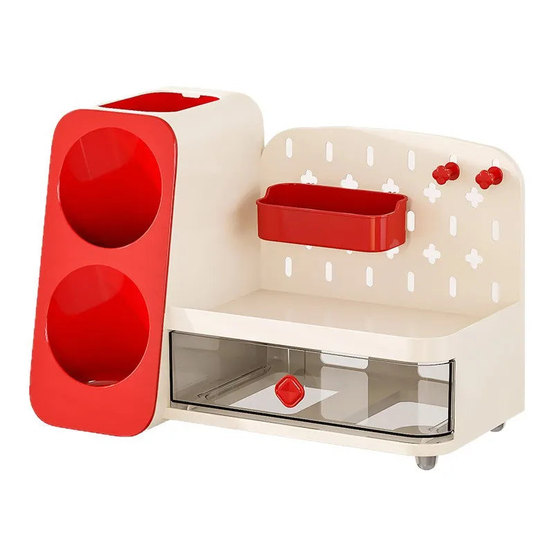 Angled Desktop Stationery Organizer Drawer Pen Slots