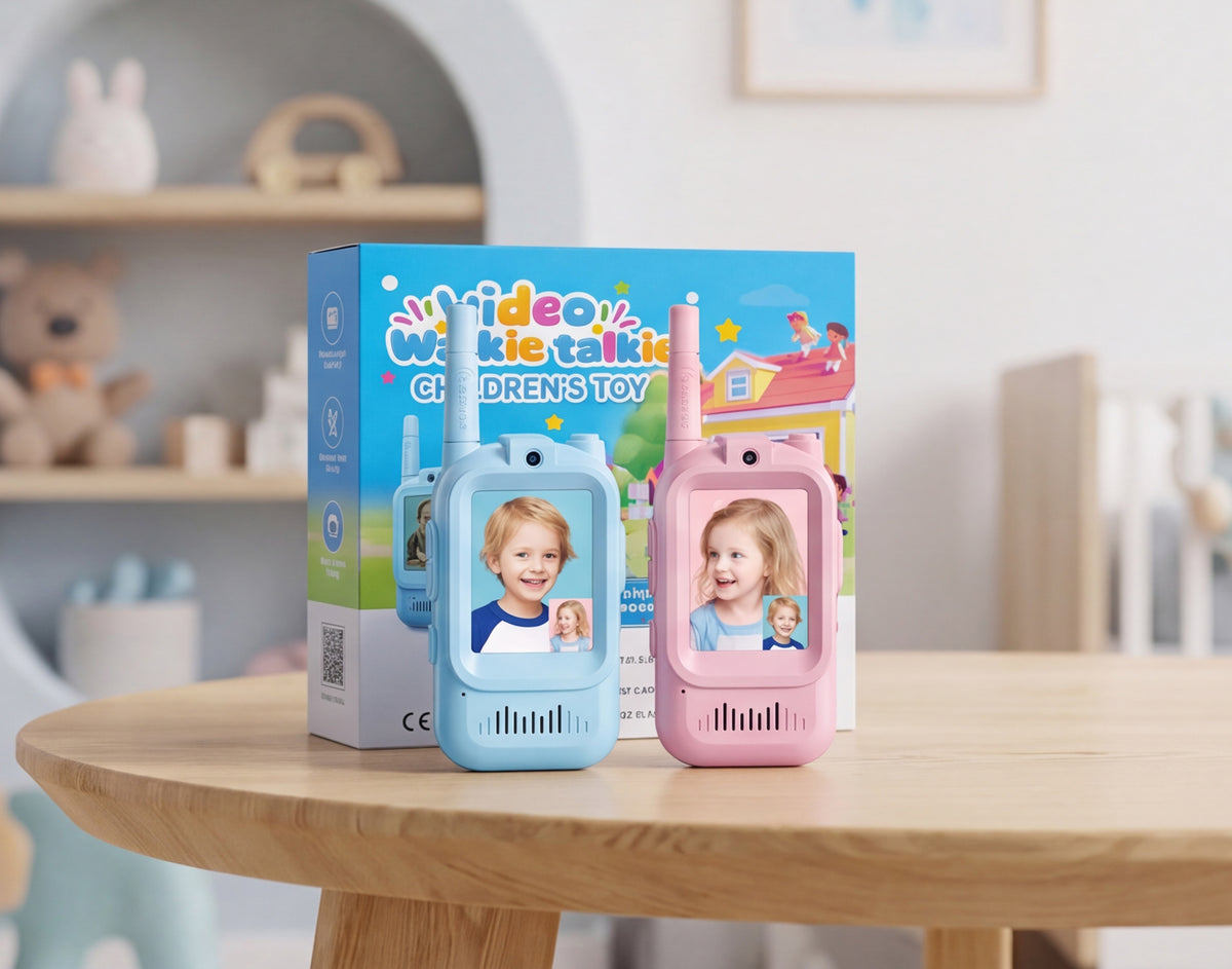 Kids Video Walkie Talkie – 2PCS Rechargeable Communication Toy