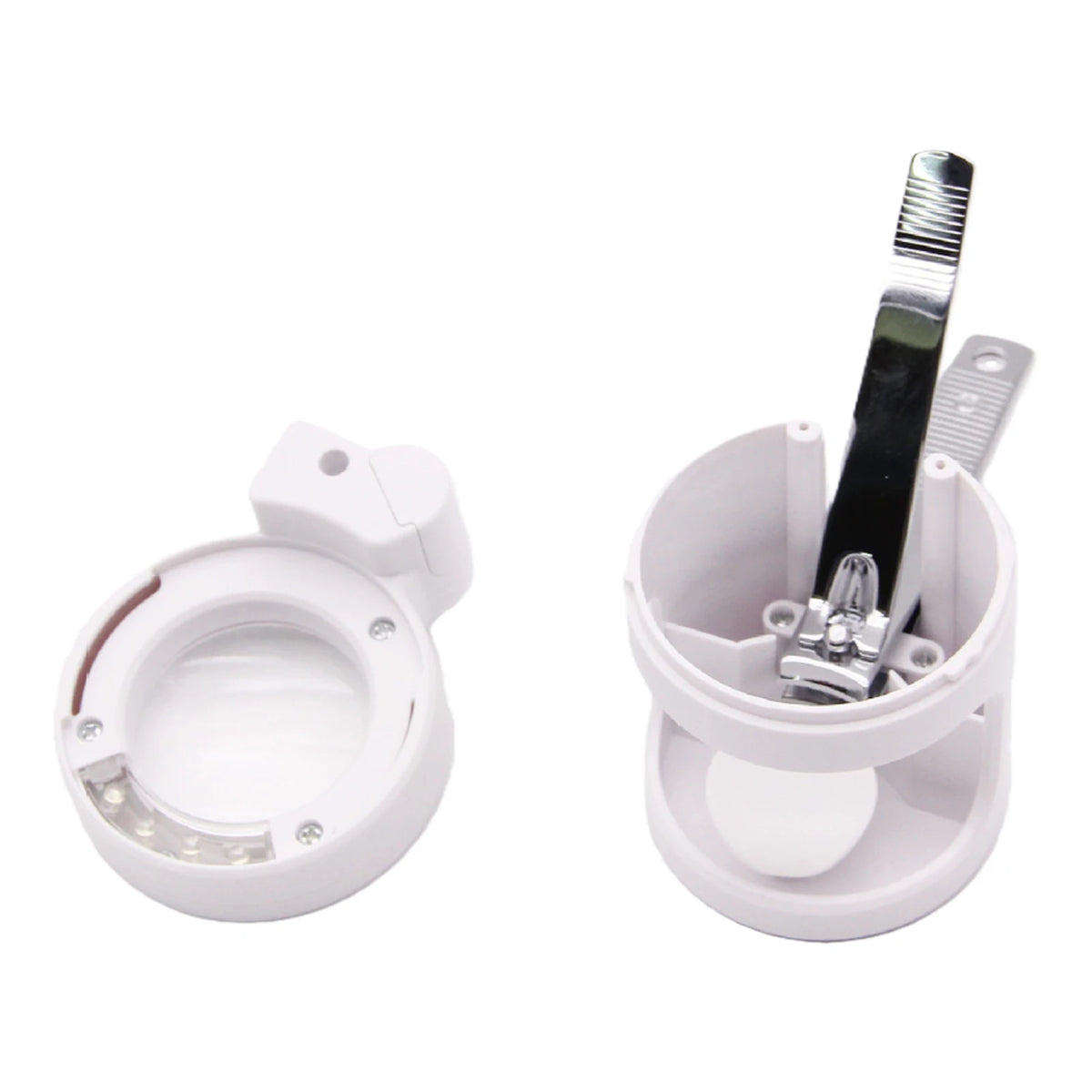 Nail Clipper with 8x Magnifier and LED Light Fingernail Cutter Fingernail Toenail Trimmer for Seniors Elderly Gift