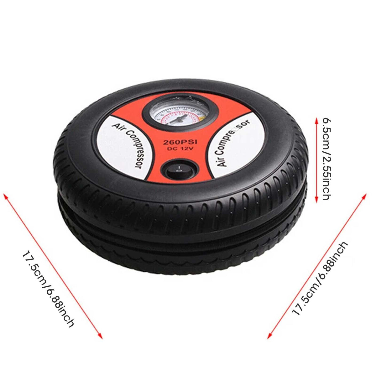 Car Maintenance & Repair Tool Portable Tire Inflator Air Compressor Pump Compact Mini Car Inflator For Home And Vehicle Use
