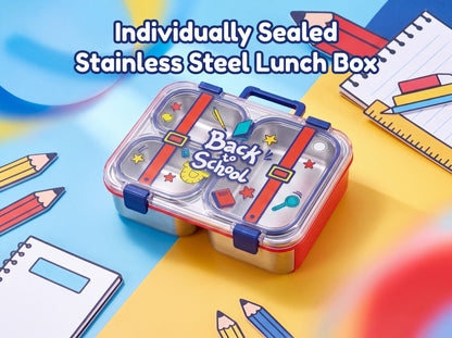 Individually Sealed Stainless Steel Lunch Box