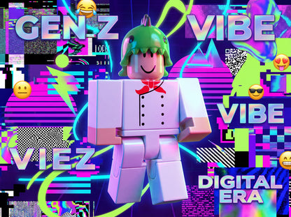 Roblox Style Action Figure Set