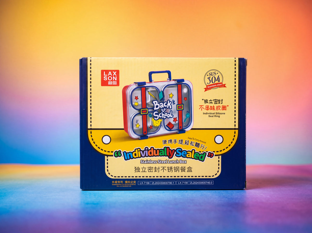 Individually Sealed Stainless Steel Lunch Box