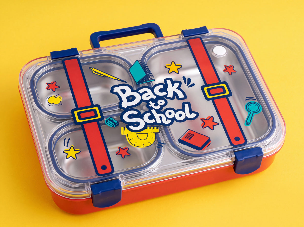 Individually Sealed Stainless Steel Lunch Box