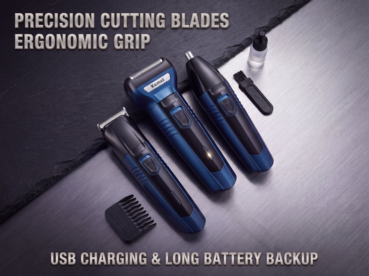 Kemei 3-in-1 Men's Grooming Kit – KM-6330