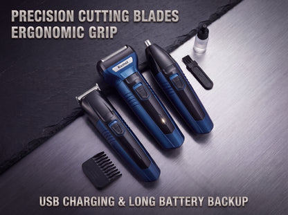 Kemei 3-in-1 Men's Grooming Kit – KM-6330