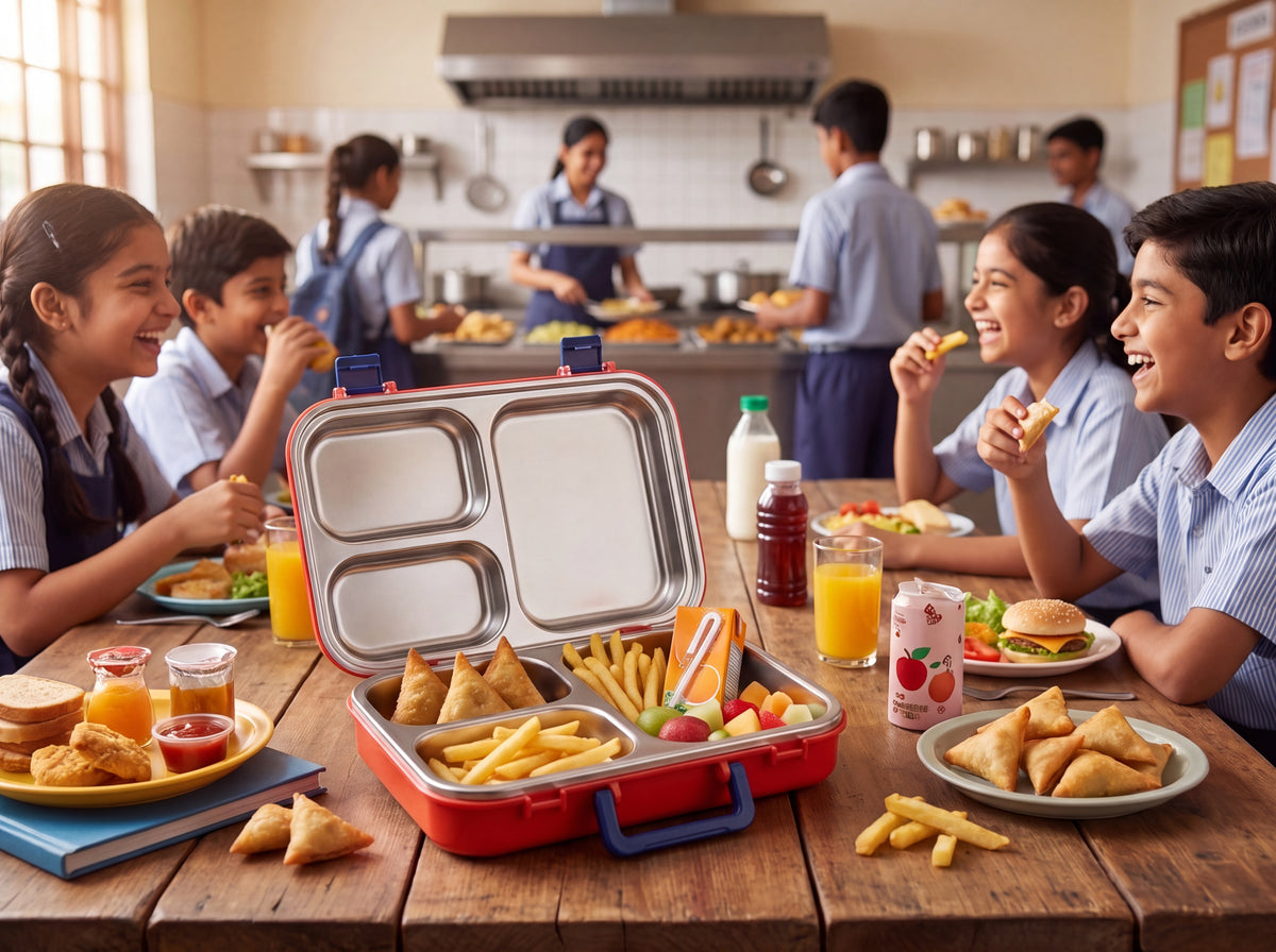 Individually Sealed Stainless Steel Lunch Box